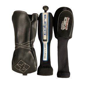 Adams Golf Idea i wood /Cobra Baffler & Unnamed Driver Head Cover Sock Lot of 3